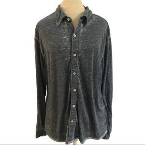 Gray Button down, Soft and Flowy Size XL